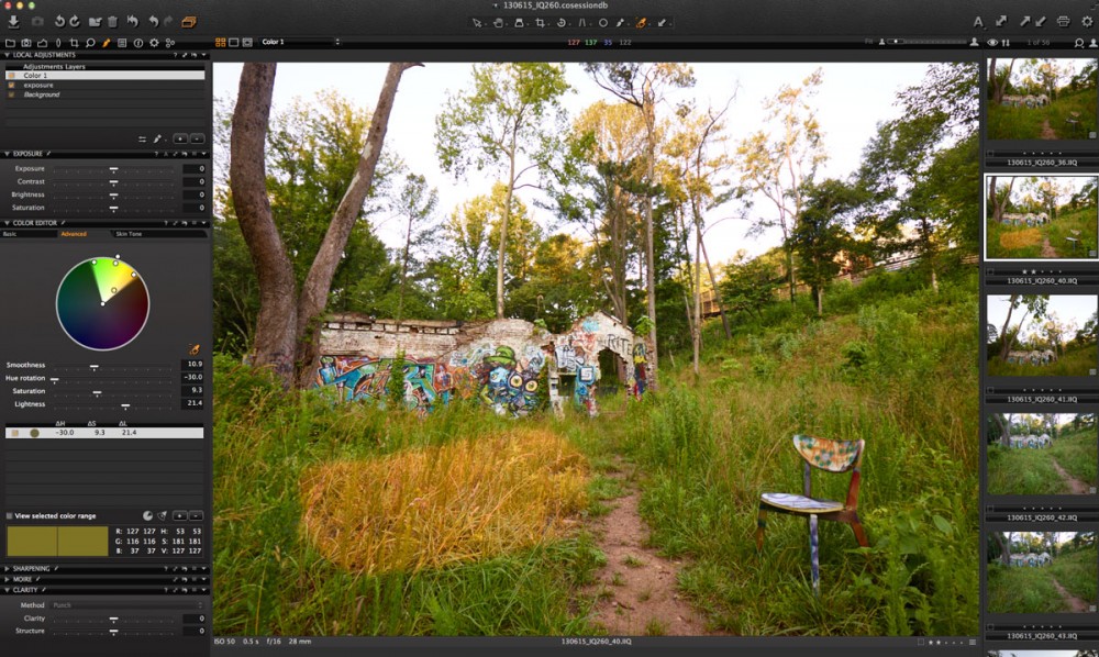 Capture One Pro Local Adjustment Bug - Mask 1