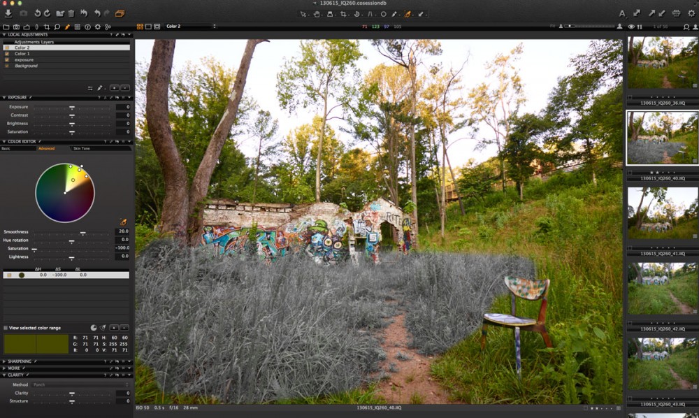 Capture One Pro Local Adjustment Bug - Color Adj 2