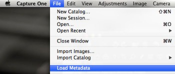 Quick Method: Load Metadata