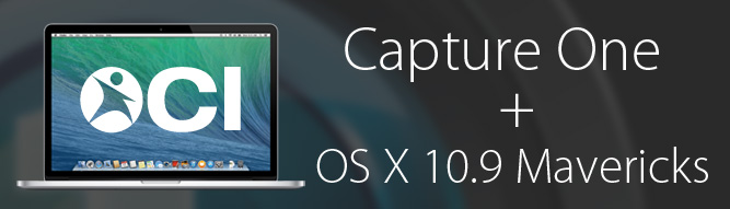 Capture One Pro + OS X Mavericks Banner