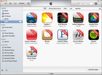 iTunes App Section