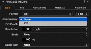 Capture One Pro 8.0 Tiff Options