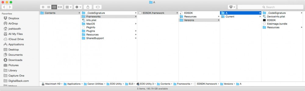 EOS Utility: SDK Path