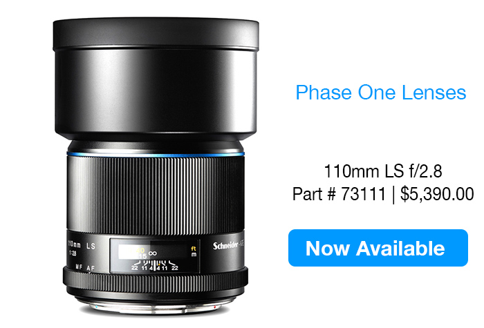 Capture Integration Phase One Blue Ring Lens 110mm Lenscap Now Available